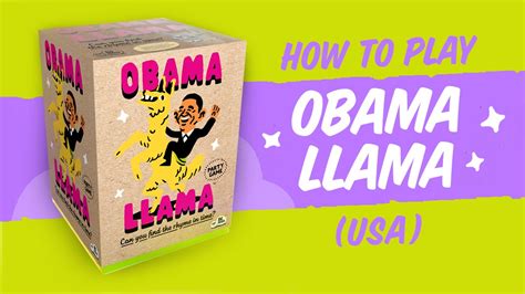 Obama Llama: Hilarious Party Game for Laughter-Filled Gatherings!